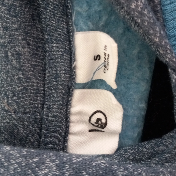 Blue and Grey Tentree Hooded Sweater Size S - Picture 4 of 5
